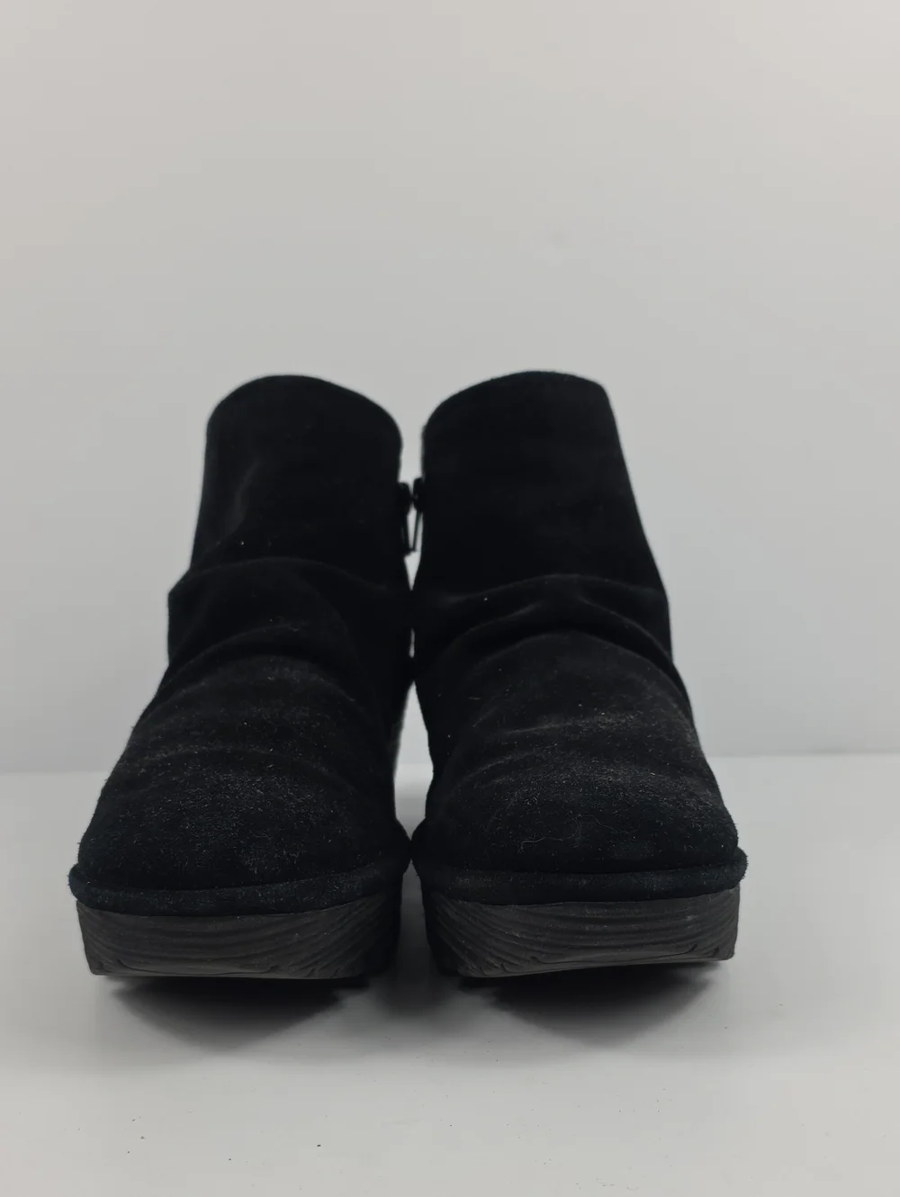 Fly‎ London Yamy Black Suede Wedge Women's Ankle Boots Size EU 40- US 9